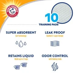 ARM & HAMMER PRODUCTS Dog Pads, 10 Count -Pet Care Sales 700454 PT6. AC SS1800 V1670517408