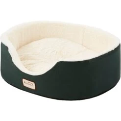 Armarkat Oval Bolster Cat & Dog Bed, Laurel Green/Ivory -Pet Care Sales 70076 PT2. AC SS1800 V1566245306