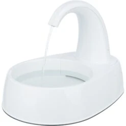 TRIXIE Curved Stream Cat & Dog Water Fountain, White, 84.5-oz -Pet Care Sales 701774 PT4. AC SS1800 V1688751631