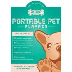 Ruff 'N Ruffus Portable Foldable Cat & Dog Playpen, Carrying Case, & Travel Bowl -Pet Care Sales 711446 PT4. AC SS1800 V1673630736