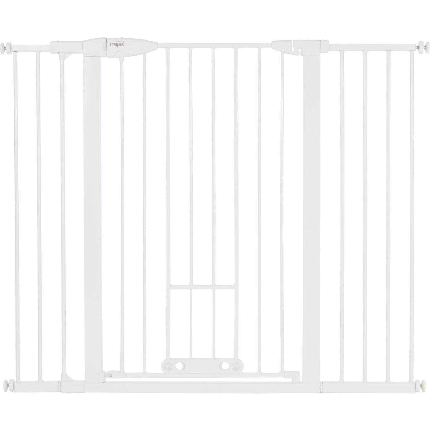 MyPet Extra Tall & Wide Walk Thru Easypass Cat & Dog Gate, White 4 MyPet Extra Tall & Wide Walk Thru Easypass Cat & Dog Gate, White - Image 4