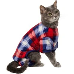 Frisco Cozy Plush Fleece Dog & Cat PJs, Plaid -Pet Care Sales 719102 PT2. AC SS1800 V1692202558