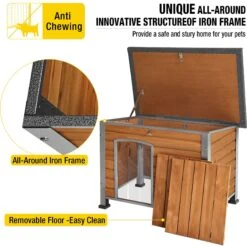 Aivituvin Wooden Heavy Duty Dog House -Pet Care Sales 734502 PT3. AC SS1800 V1670601152