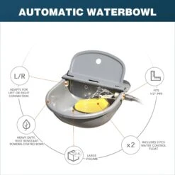 Win World Gazebo Automatic Dog & Cat Feeder, Grey, Large -Pet Care Sales 740734 PT3. AC SS1800 V1671222466