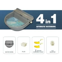 Win World Gazebo Automatic Dog & Cat Feeder, Grey, Large -Pet Care Sales 740734 PT4. AC SS1800 V1671223371