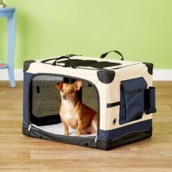 Precision Pet Products 4-Door Collapsible Soft-Sided Dog Crate -Pet Care Sales 74108 PT4. AC SS1800 V1562172819