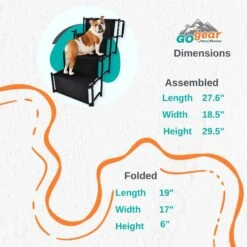 Max & Marlow Go Gear Portable Anti-Slip Safety Dog Stairs, Black, Large -Pet Care Sales 741974 PT2. AC SS1800 V1674069687