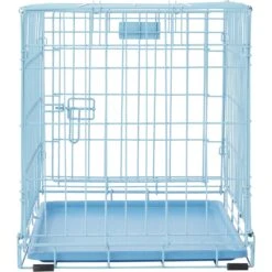 MidWest ICrate Single Door Collapsible Wire Dog Crate, Blue -Pet Care Sales 74292 PT6. AC SS1800 V1562173099
