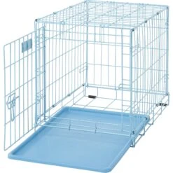 MidWest ICrate Single Door Collapsible Wire Dog Crate, Blue -Pet Care Sales 74292 PT7. AC SS1800 V1562173067