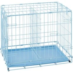 MidWest ICrate Single Door Collapsible Wire Dog Crate, Blue -Pet Care Sales 74292 PT8. AC SS1800 V1562173086