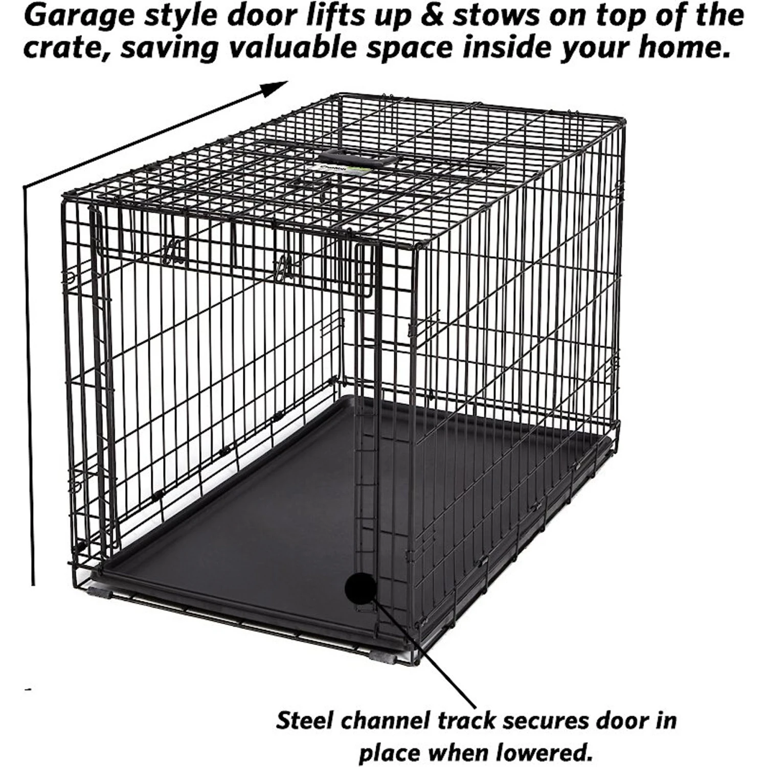 MidWest Ovation Single Door Collapsible Wire Dog Crate 6 MidWest Ovation Single Door Collapsible Wire Dog Crate - Image 6