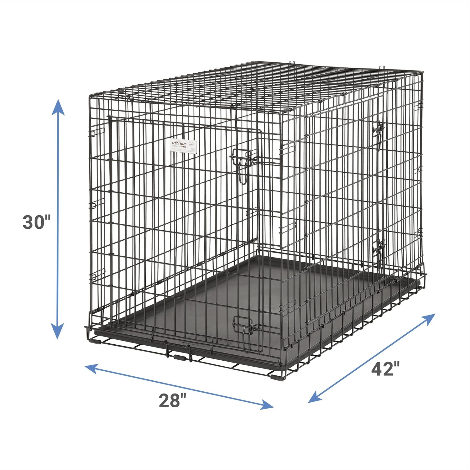MidWest Ultima Pro Double Door Collapsible Wire Dog Crate 3 MidWest Ultima Pro Double Door Collapsible Wire Dog Crate - Image 3