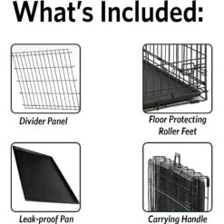 MidWest Ultima Pro Double Door Collapsible Wire Dog Crate 11 MidWest Ultima Pro Double Door Collapsible Wire Dog Crate -Pet Care Sales 74309 PT6. AC SS1800 V1562173333