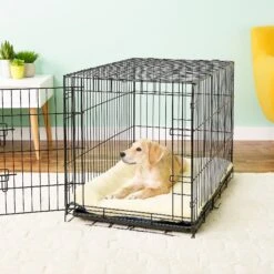 MidWest Quiet Time Fleece Reversible Dog Crate Mat, Blue Paw Print 9 MidWest Quiet Time Fleece Reversible Dog Crate Mat, Blue Paw Print -Pet Care Sales 74365 PT3. AC SS1800 V1542225482