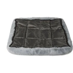Archstone Pets Flat Bolster Rectangular Cat & Dog Crate Bed, Gray -Pet Care Sales 756926 PT4. AC SS1800 V1673991472