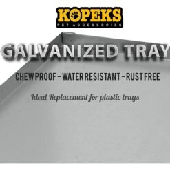 KOPEKS Heavy Duty Multipurpose Steel Replacement Pet Crate Tray 10 KOPEKS Heavy Duty Multipurpose Steel Replacement Pet Crate Tray -Pet Care Sales 758502 PT4. AC SS1800 V1674495037