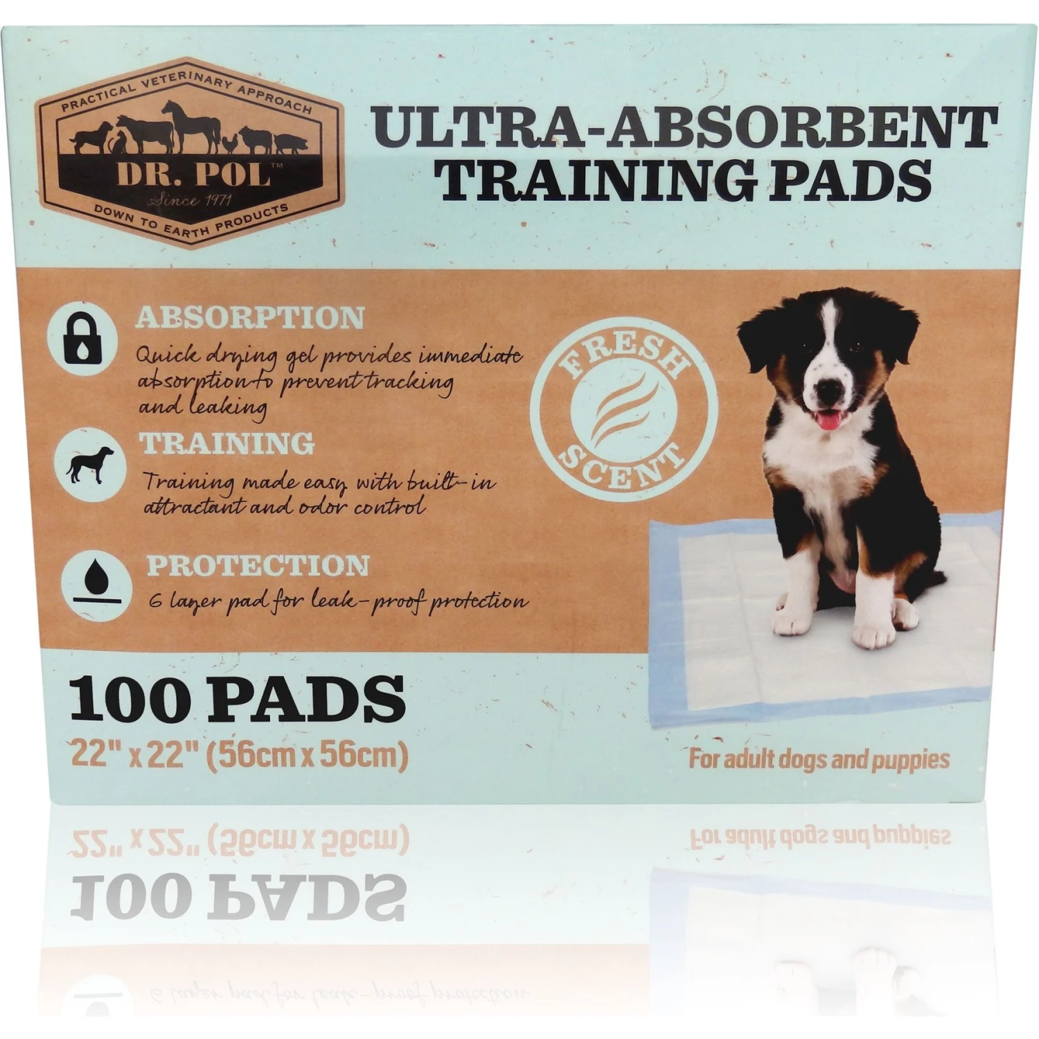 Dr. Pol 22x22-in Dog Training Pad, 100 Count 1 Dr. Pol 22x22-in Dog Training Pad, 100 Count