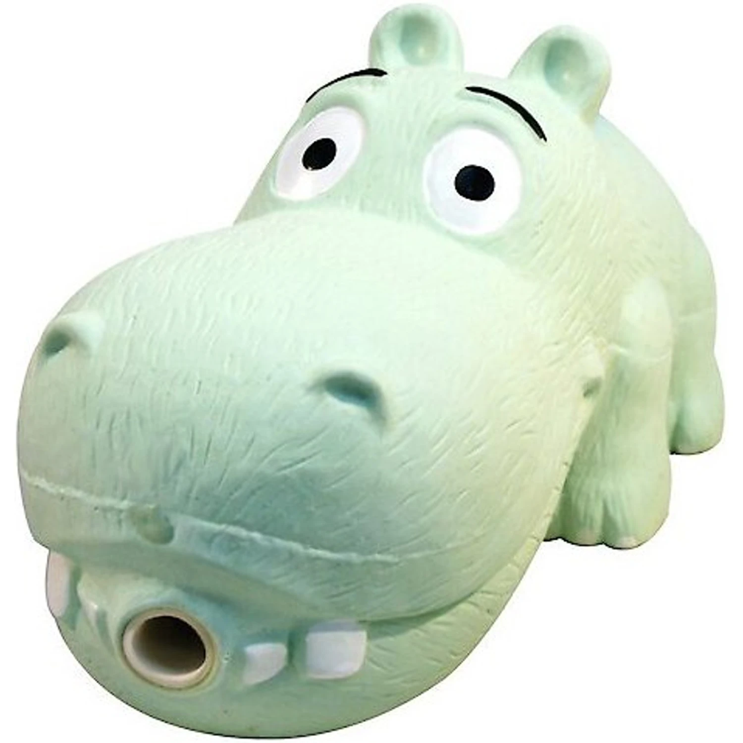Multipet Latex Hippo Squeaky Dog Toy, Color Varies 2 Multipet Latex Hippo Squeaky Dog Toy, Color Varies - Image 2