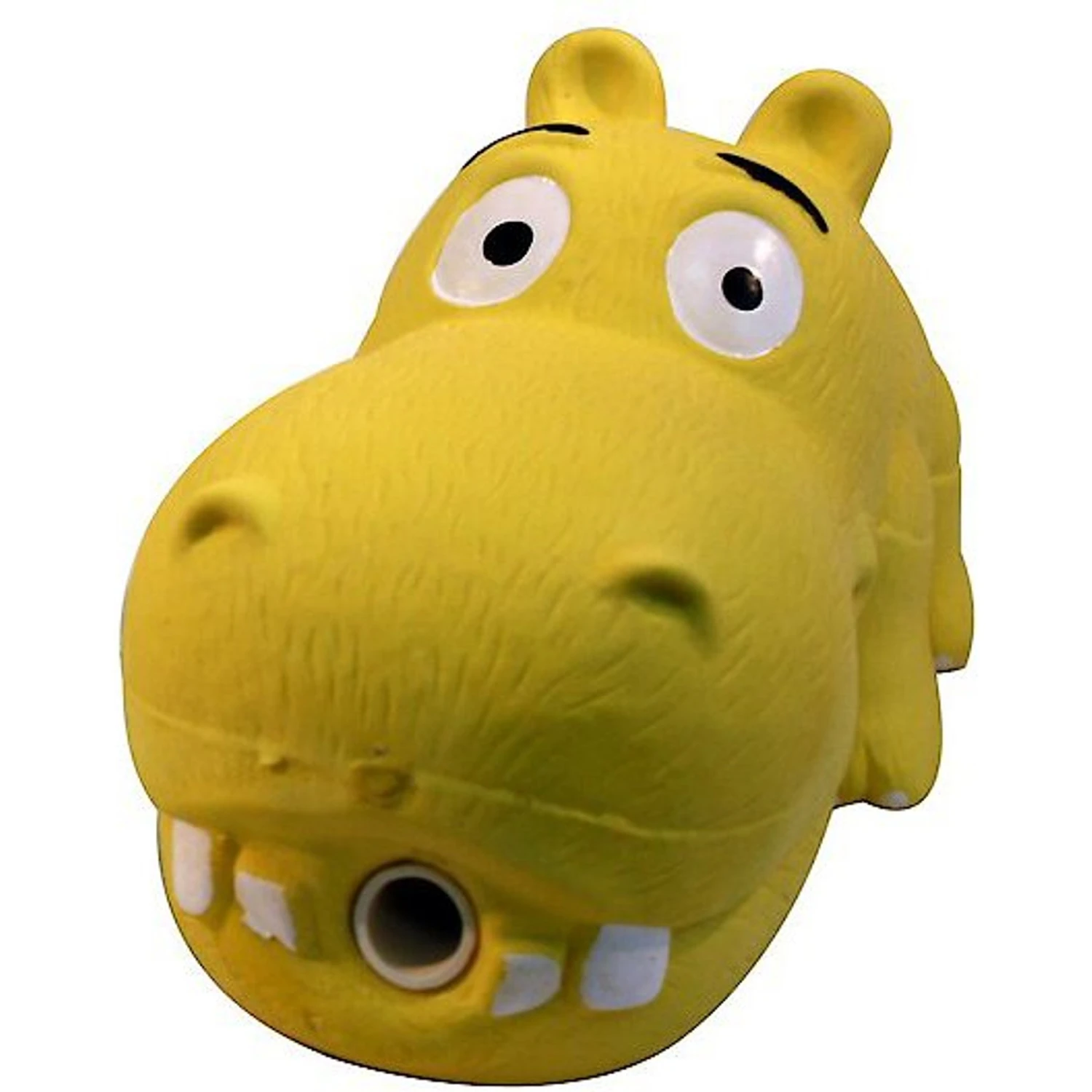 Multipet Latex Hippo Squeaky Dog Toy, Color Varies 3 Multipet Latex Hippo Squeaky Dog Toy, Color Varies - Image 3