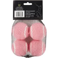 Hyper Pet 4 Pack Of Balls For Dogs, Pink -Pet Care Sales 80082 PT3. AC SS1800 V1545174199