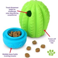 Brightkins Cactus Surprise! Treat Dispensing Dog Toy 8 Brightkins Cactus Surprise! Treat Dispensing Dog Toy -Pet Care Sales 805422 PT2. AC SS1800 V1679069470
