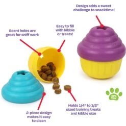 Brightkins Small Cupcake Treat Dispenser Dog Toy 8 Brightkins Small Cupcake Treat Dispenser Dog Toy -Pet Care Sales 805438 PT2. AC SS1800 V1678999227