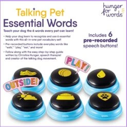 Hunger For Words Talking Pet Essential Words Dog Toy -Pet Care Sales 805550 PT4. AC SS1800 V1682450371