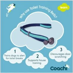 Coachi Toilet Dog Training Bells, Navy -Pet Care Sales 807798 PT3. AC SS1800 V1680894337