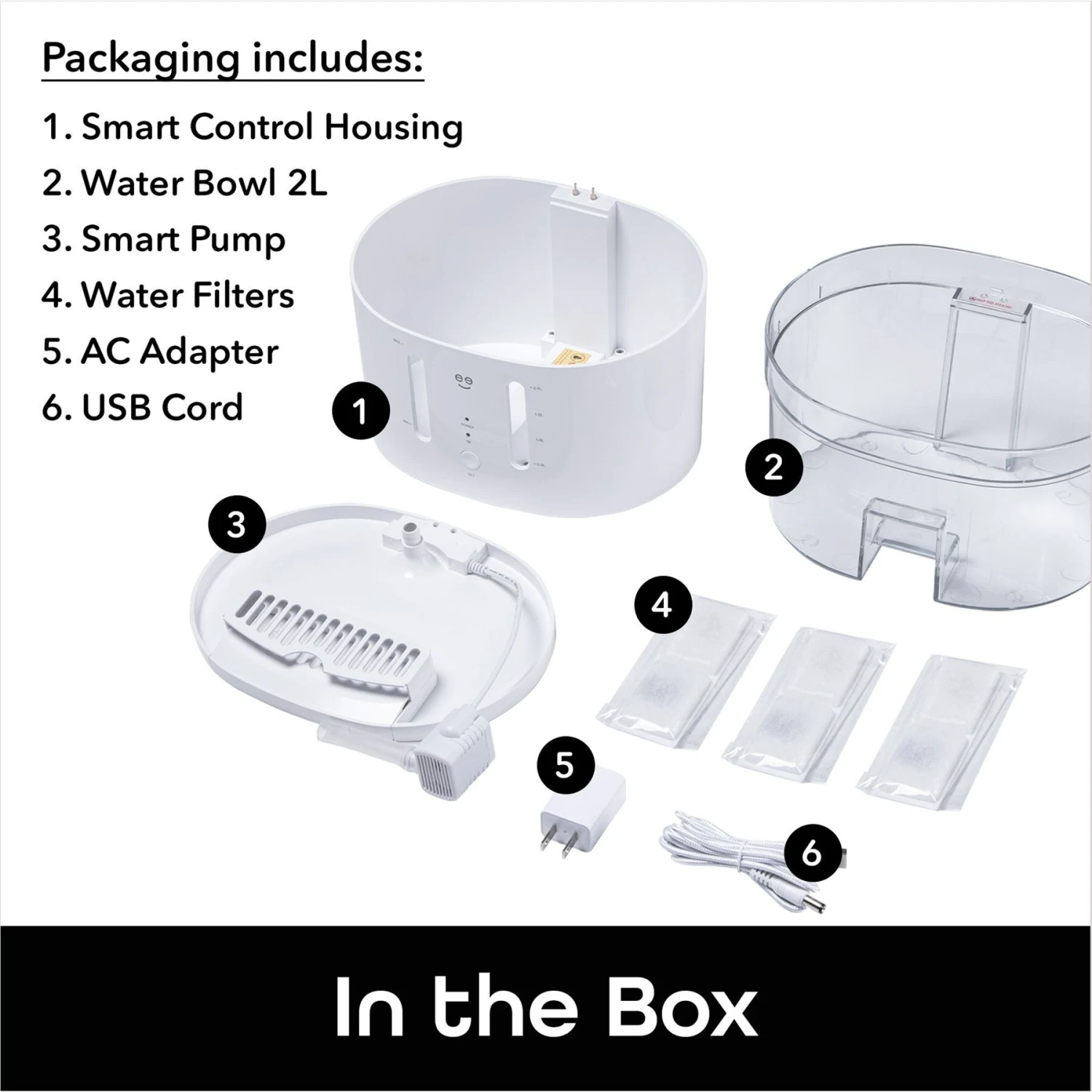 Geeni PetConnect UV Sterilized Circulating Water Smart Dog & Cat Fountain, 2-L 7 Geeni PetConnect UV Sterilized Circulating Water Smart Dog & Cat Fountain, 2-L - Image 7