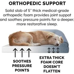 FurHaven Plush Fur & Almond Print Orthopedic Deluxe L-Chaise Sofa Cat & Dog Bed 15 FurHaven Plush Fur & Almond Print Orthopedic Deluxe L-Chaise Sofa Cat & Dog Bed -Pet Care Sales 824582 PT6. AC SS1800 V1703798159