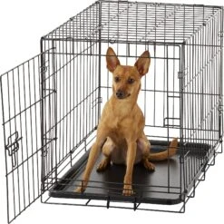 Carlson Pet Products Secure & Compact Single Door Collapsible Wire Dog Crate -Pet Care Sales 82471 PT3. AC SS1800 V1569015900