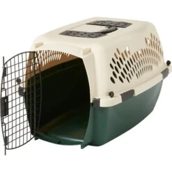 Petmate Ruff Maxx Dog & Cat Kennel, Off White/Green -Pet Care Sales 83941 PT4. AC SS1800 V1562179647