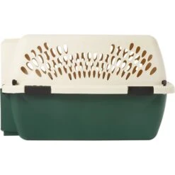 Petmate Ruff Maxx Dog & Cat Kennel, Off White/Green -Pet Care Sales 83941 PT5. AC SS1800 V1562179680