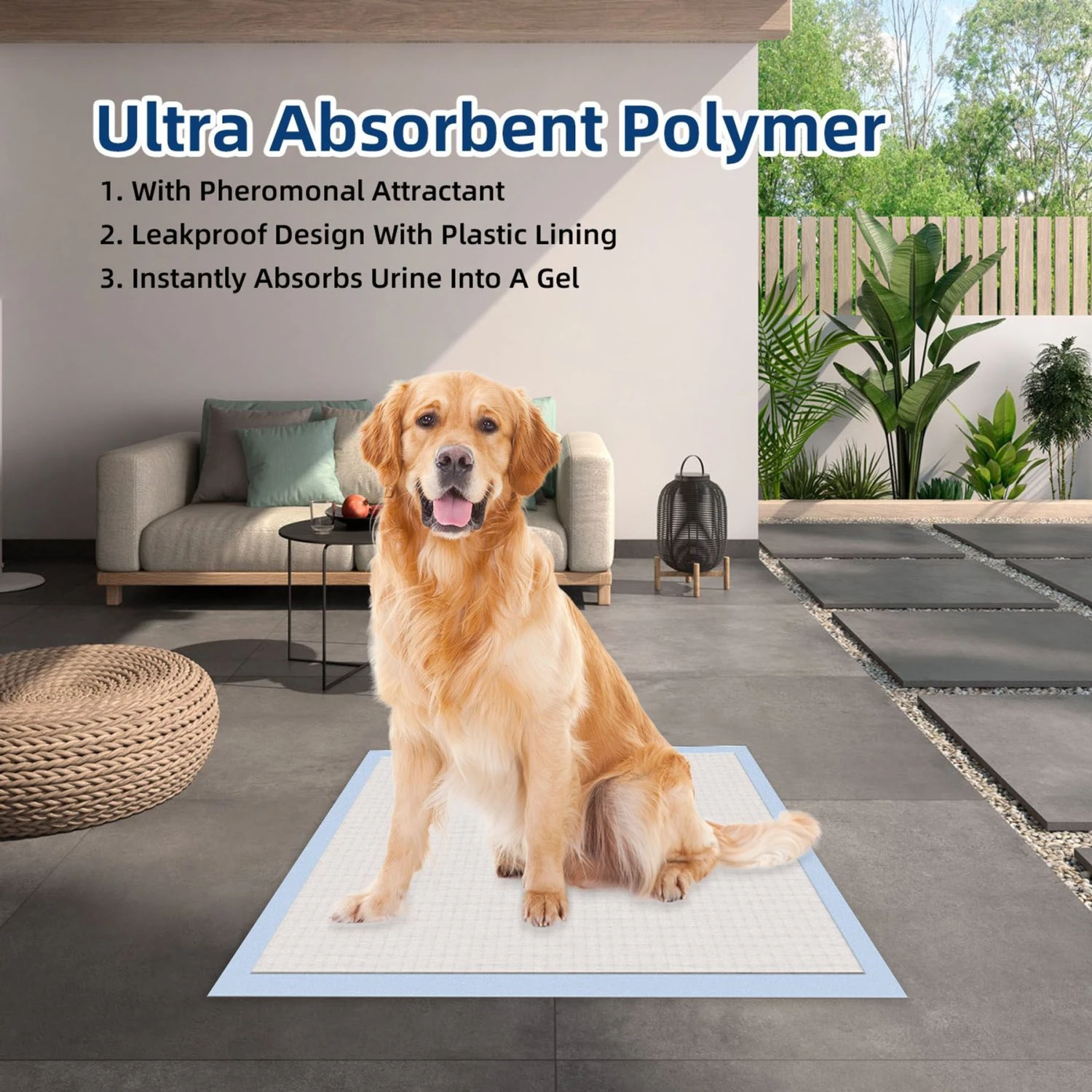 Honey Care All-Absorb Ultra Absorbent & Odor Eliminating Dog & Puppy Training Pads, 30-in X 36-in, 30 Count 4 Honey Care All-Absorb Ultra Absorbent & Odor Eliminating Dog & Puppy Training Pads, 30-in X 36-in, 30 Count - Image 4