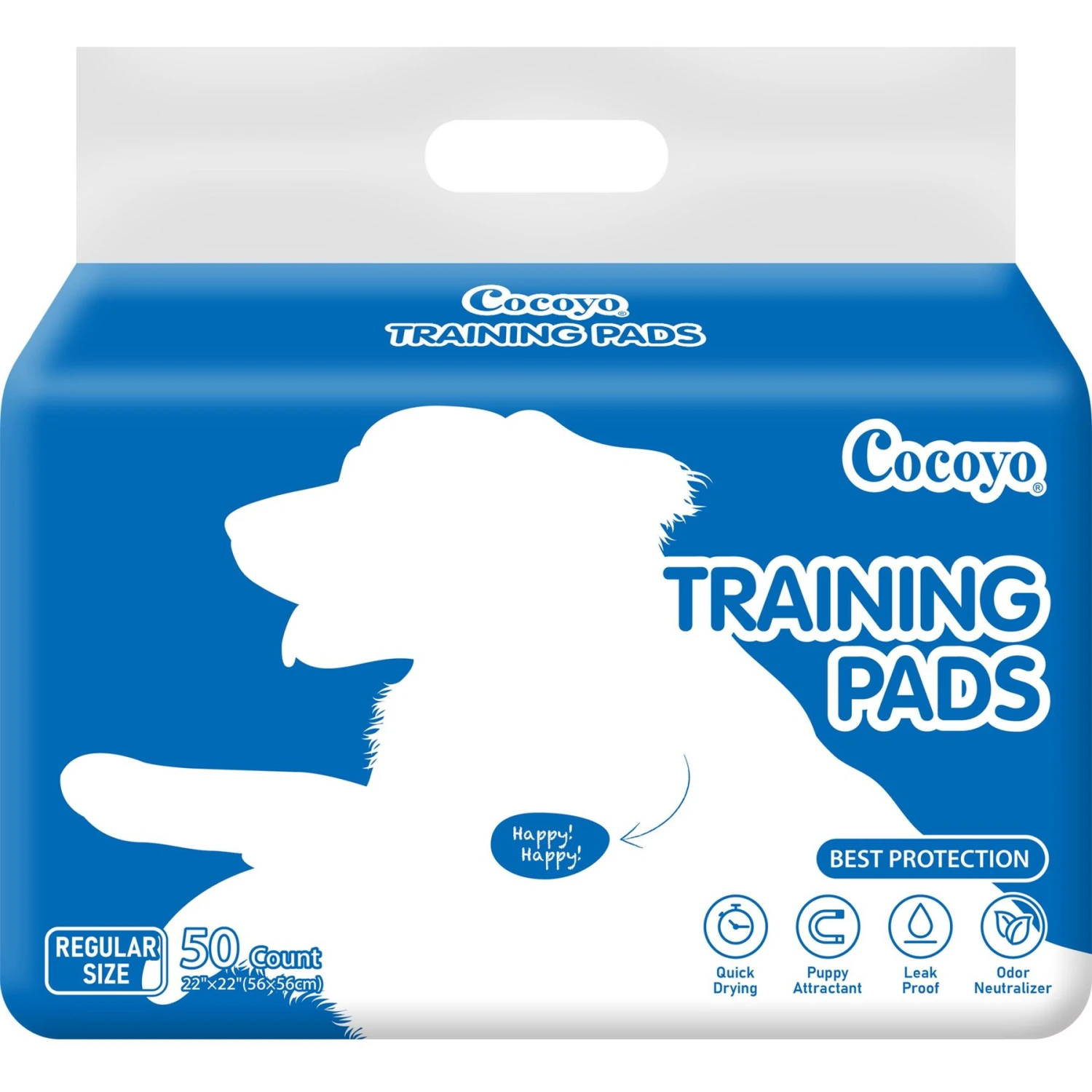 COCOYO Best Value Dog Training Pad, 22-in X 22-in, 50 Count 1 COCOYO Best Value Dog Training Pad, 22-in X 22-in, 50 Count