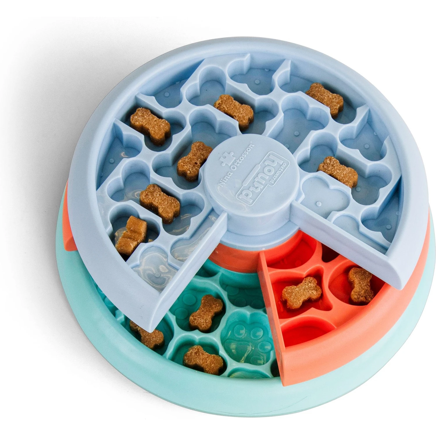 Outward Hound Puppy Lickin' Layers Slow Feeder For Puppies Interactive Dog Puzzle Game, Multiple Colors 1 Outward Hound Puppy Lickin' Layers Slow Feeder For Puppies Interactive Dog Puzzle Game, Multiple Colors