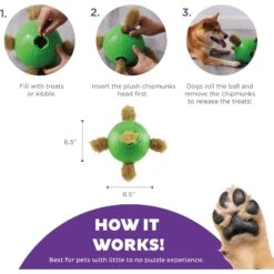 Nina Ottosson By Outward Hound Snuffle N' Treat Interactive Puzzle Ball & Treat Dispenser Dog Toy, Green 8 Nina Ottosson By Outward Hound Snuffle N' Treat Interactive Puzzle Ball & Treat Dispenser Dog Toy, Green -Pet Care Sales 855590 PT2. AC SS1800 V1694286656