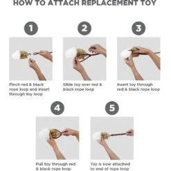 Outward Hound Tail Teaser With Refill Dog & Cat Teaser Toy -Pet Care Sales 85934 PT4. AC SS1800 V1636515996