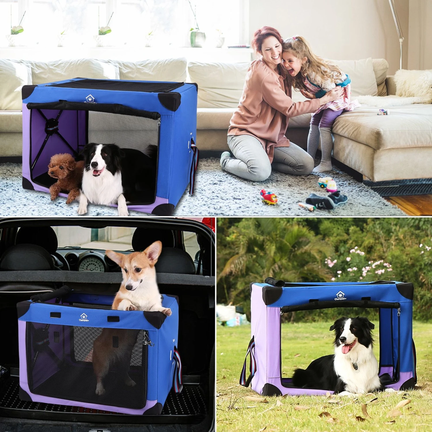 Ownpets 3 Door Collapsible Soft Dog & Cat Crate 4 Ownpets 3 Door Collapsible Soft Dog & Cat Crate - Image 4