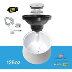 Pioneer Pet Vortex Drinking Dog & Cat Fountain, Gray, Medium -Pet Care Sales 873102 PT4. AC SS1800 V1686338352