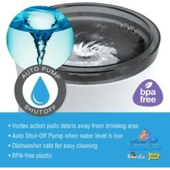 Pioneer Pet Vortex Drinking Dog & Cat Fountain, Gray, Medium -Pet Care Sales 873102 PT5. AC SS1800 V1686336958