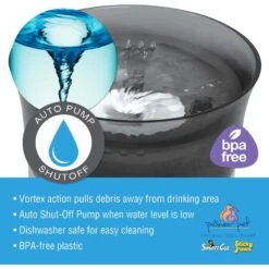 Pioneer Pet Vortex Elevated Drinking Dog Fountain, Gray, Medium -Pet Care Sales 873118 PT5. AC SS1800 V1686332015