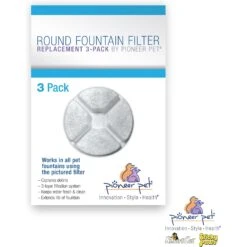 Pioneer Pet Vortex Replacement Dog & Cat Filter, White, Small, 3 Count