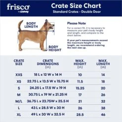 Frisco Fold & Carry Double Door Collapsible Wire Dog Crate -Pet Care Sales 88789 PT2. AC SS1800 V1667228179