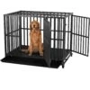 SMONTER Two Doors Heavy Duty Dog Crate