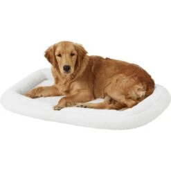 MidWest Quiet Time Deluxe Fleece Double Bolster Dog Crate Mat -Pet Care Sales 90431 PT3. AC SS1800 V1578083705