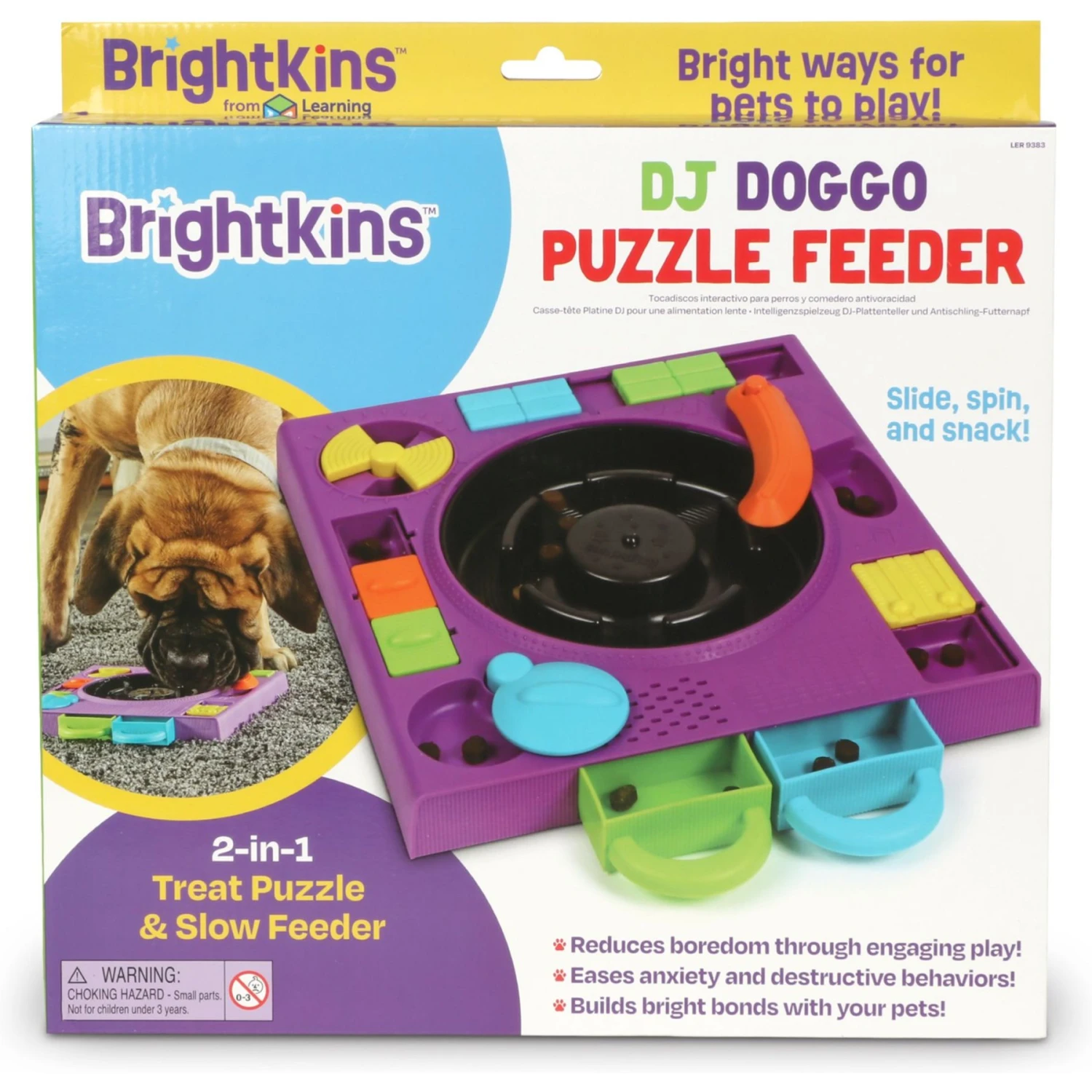 Brightkins DJ Doggo Puzzle Feeder Dog Toy 6 Brightkins DJ Doggo Puzzle Feeder Dog Toy - Image 6