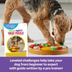 Brightkins Pizza Party! Treat Puzzle Dog Toy -Pet Care Sales 930086 PT2. AC SS1800 V1698766692