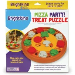 Brightkins Pizza Party! Treat Puzzle Dog Toy -Pet Care Sales 930086 PT5. AC SS1800 V1698766050