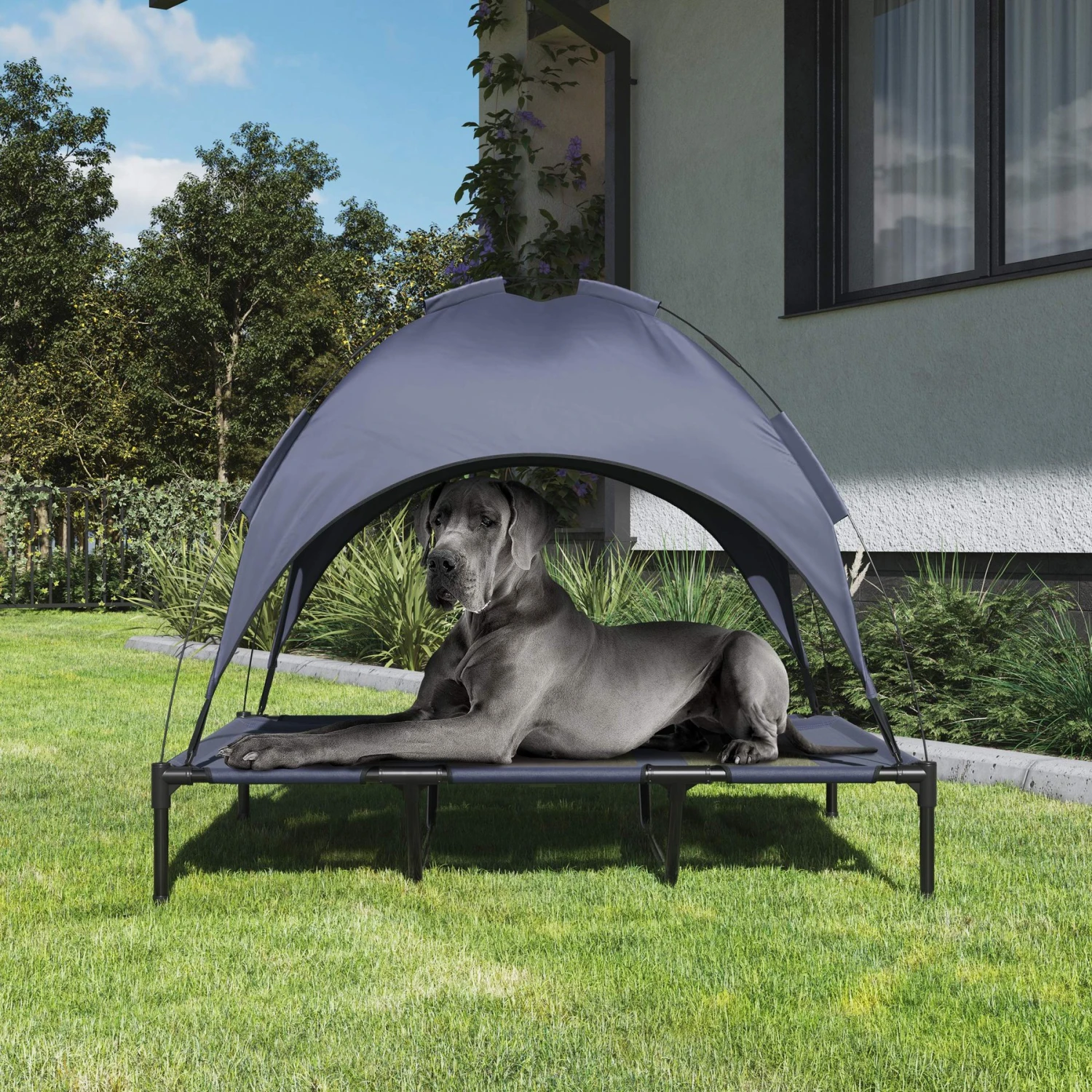 Pet Adobe Elevated Canopy Dog Bed 4 Pet Adobe Elevated Canopy Dog Bed - Image 4